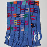 Blue + Colorful Woven Cotton Runner - 9" x 62"