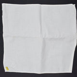 White Napkins with Cutwork Leaf Embroidery, 15" Square - Set of 8