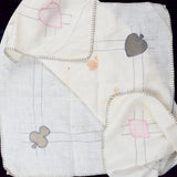 Applique Playing Card Suits Bridge Tablecloth - 34" x 35"
