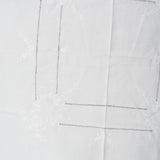 White Embroidered + Drawn Threadwork Tablecloth - 58" x 58"