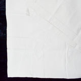 White Embroidered + Drawn Threadwork Tablecloth - 58" x 58"