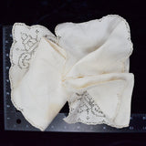 White Openwork Linens - Set of 2