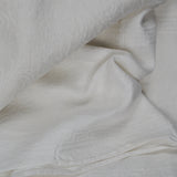 White Floral Damask Tablecloth - 68" x 120"