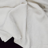 White Floral Damask Monogrammed "P" Linens - 29" x 40" - Set of 4