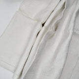 White Floral Damask Monogrammed "P" Linens - 29" x 40" - Set of 4