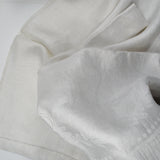 White Floral Damask Monogrammed "P" Linens - 29" x 40" - Set of 4