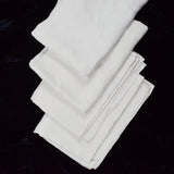 White Floral Damask Monogrammed "P" Linens - 29" x 40" - Set of 4