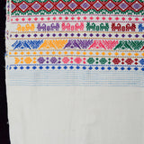 White + Bright Colorful Woven Table Runner - 32" x 56"