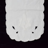 White Cutwork Runner - 12" x 58"