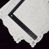 White Eyelet Lace Tablecloth - 28" x 30"