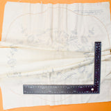 Floral Dresser Scarf Panel, Stamped for Embroidery