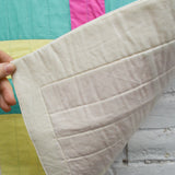 Pink, Yellow, Teal + White Mini Wall Quilt