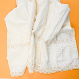 White Eyelet Lace Vintage Christening Gown