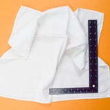 White Damask Napkins, 22" Square - Set of 6