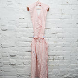 Vintage Light Pink Apron with Bib - Needs Repair