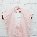 Vintage Light Pink Apron with Bib - Needs Repair
