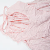 Vintage Light Pink Apron with Bib - Needs Repair