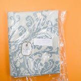 Off-White Oval German Tablecloth with Pre-Printed Design, Ready to Cross Stitch or Embroider - 55" x 80"