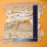 Off-White + Brown Crochet Lace Trim Bundle
