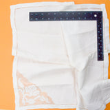 White Filet Lace Corner Fabric Napkins - Set of 11