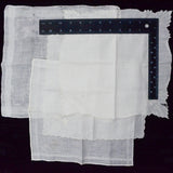Vintage White Embroidered Handkerchiefs - Set of 4