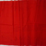 Red Table Runner with Christmas Candlewicking Embroidery Pattern - 18" x 44"