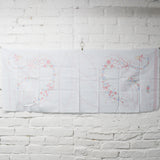 Country Classics Ribbon & Lace White Swan Cut & Sew Fabric Panel - 18" x 45"