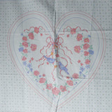 Pink + White Lovebirds Cut & Sew Fabric Panel - 18" x 44"