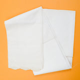 White Floral Eyelet Lace Woven Vintage Linen Remnant - 36" x 52"