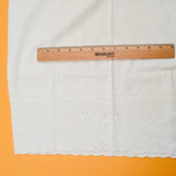 White Floral Vintage Pillowcase - 19" x 30"