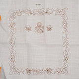 Floral Linen Panel, Stamped for Embroidery - 20" x 21"
