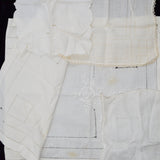 White Embroidered + Drawn Threadwork Linens - Set of 4