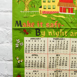 Bless This House 1977 Calendar Tea Towel - 15" x 26"