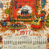 Bless These Walls 1977 Calendar Tea Towel - 16" x 26"