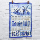 Windmills 1981 Calendar Tea Towel - 15" x 24"