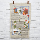 Ingredients for Happiness 1986 Calendar Tea Towel - 15" x 25"