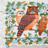 Owl Family 1980 Calendar Tea Towel - 16" x 26"