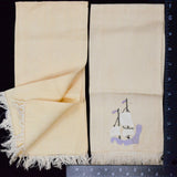 Beige Boat Applique Napkins - Set of 2