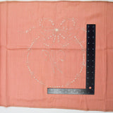 Pink + White "W" Monogrammed Fabric Panels