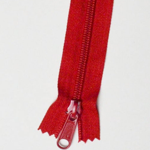 Red YKK 13" Zipper – Make & Mend