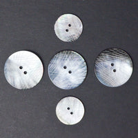Smoky Mother of Pearl Two-Hole Buttons - Set of 5 Default Title