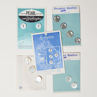 Vintage Pearl + Mother of Pearl Button Card Bundle - 5 Cards Default Title