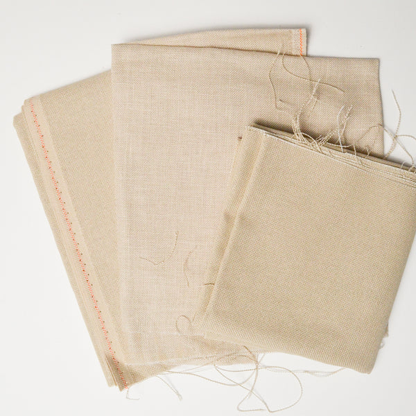 Tan 25 Count Lugana Cross Stitch Fabric Bundle - 3 Pieces Default Title
