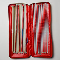 Bernat Aero Knitting Needles in Red Zipper Case - 12 Pairs of 14" Needles Default Title