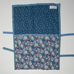 Quilted Blue Floral Knitting Needle Storage Wrap Default Title