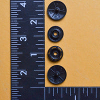 15mm Black Plastic 4-Part Snap Buttons - 1000 Sets Default Title