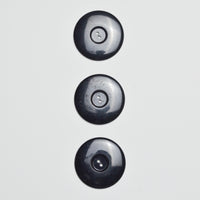 Large Black Two-Hole Buttons - Set of 3