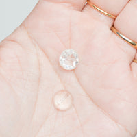 Clear Glass Faceted-Back Shank Buttons - Set of 4
