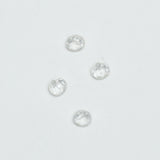 Clear Glass Faceted-Back Shank Buttons - Set of 4