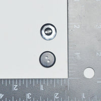 Gray Faceted Two-Hole Buttons - Set of 2